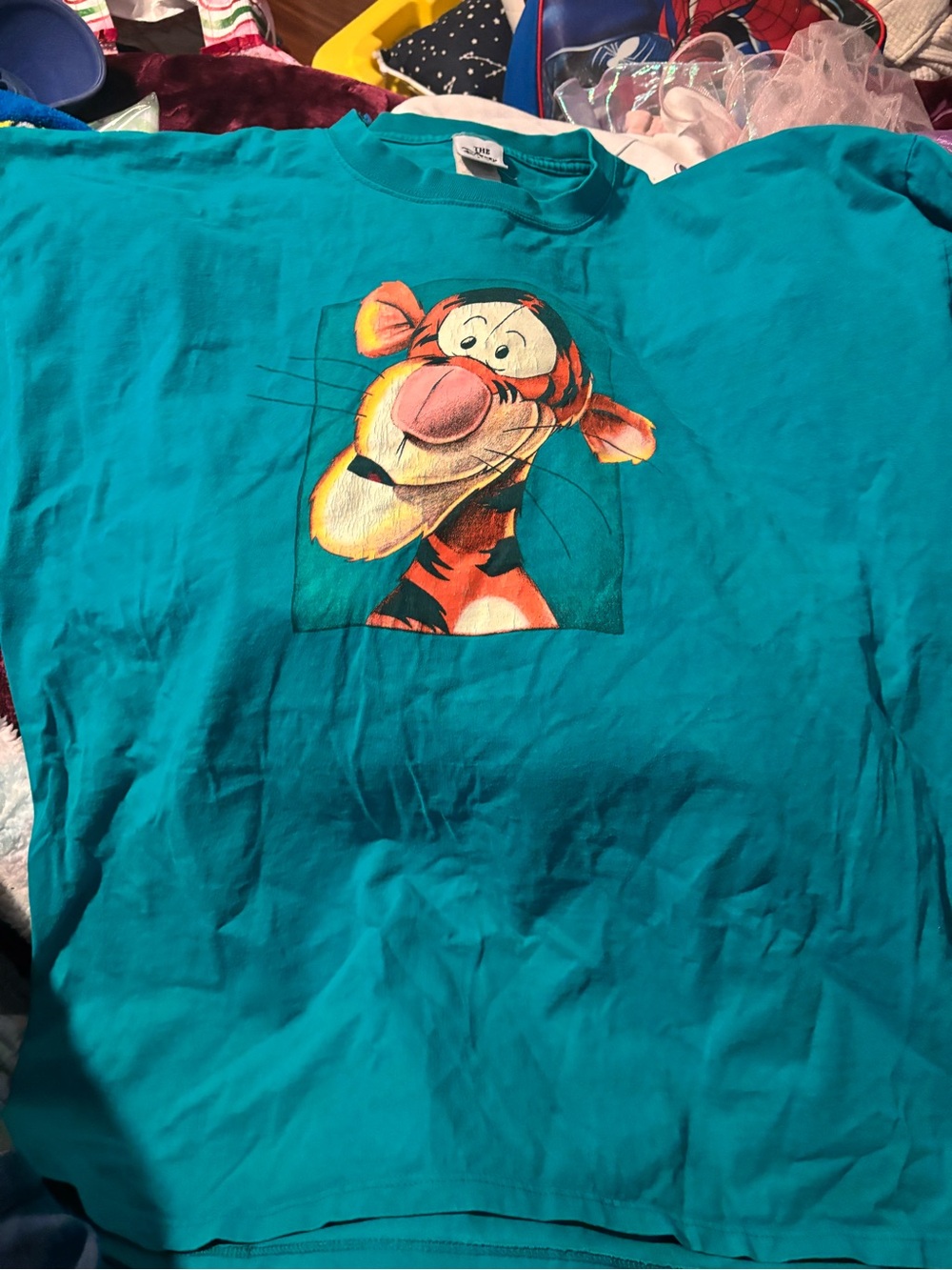 Disney Teal Tigger Short Sleeve Tee